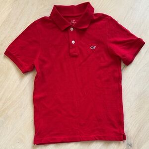 VGUC VINEYARD VINES SZ 6 boys pique polo RED